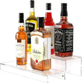 JUESHA 2 Tier Liquor Bottle Display Shelf