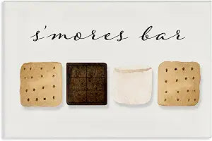 S Mores Bar Ingredients Food, 20 x 30 Inch Canvas Wall Art