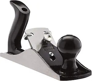 Amazon Basics Woodworking Hand Planer - No.4 Adjustable Bench Plane with 2-Inch Steel Blade for Quality Wood Smoothing Cuts, Grey/Black