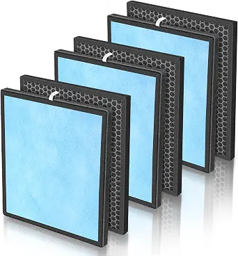 3 Pack Filter Replacements for HSP001 Smart True HEPA Air Purifier, 4 Stage Filtration of Fine Pre-Filter, Activated Carbon, Cold Catalyst and H13 True HEPA Filter
