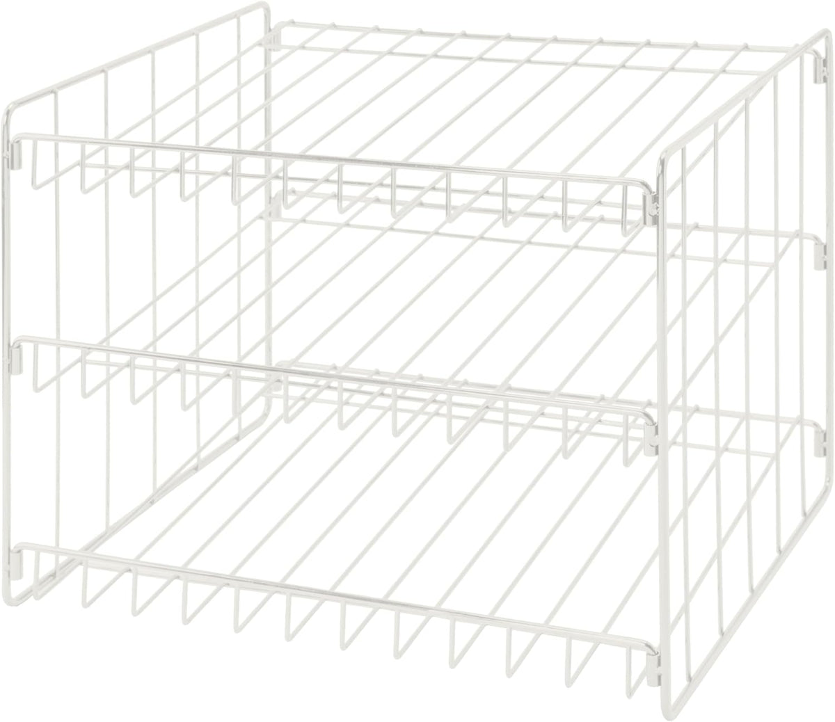 Kitchen Details 3 Tier Can Storage Organizer Rack in White