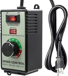 AC Motor Variable Speed Controller 120V 15A 4000W with Overload Protection Switch