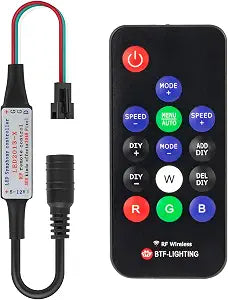 BTF-LIGHTING WS2811 WS2812B 1903 14keys Wireless RF RGB LED Controller