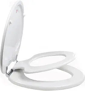 TinyHiney Potty Elongated Wood Toilet Seat, White