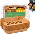Rectangle Air Fryer Liners for CHEFMAN 6 Quart Dual Basket Air Fryer Oven