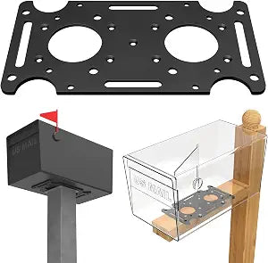 Mailbox Mounting Bracket, Plate for Post Mount Mailboxes