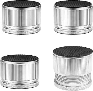 Adjustable Microwave Riser Pads, 4 Pack, Gray, Heavy Duty 500lb, Non-Slip, 0.9-1.5in, for Oven Sofa Furniture