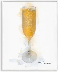 Gleaming Mimosa Glass Chic, 16 x 20 Inch Framed Gicle Print