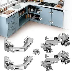 Lazy Susan Hinges 135 & 180 Soft Close Corner Cabinet Inset 4PCS
