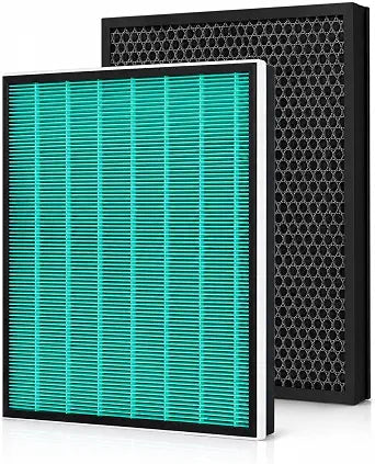 2 Pack 250/250S Air Purifier Replacement Filter Compatible with Coway Airmega 250/250S Air Purifiers, Max 2 Green True HEPA and Active Carbon Filter
