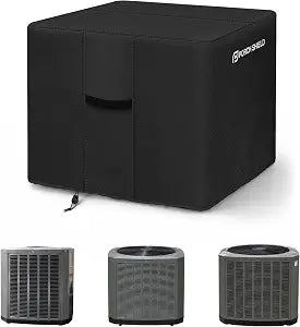 Porch Shield Square AC Cover for Outside 34"L x 34"W x 30"H, Black
