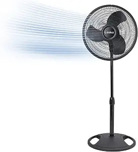 Lasko Oscillating Standing Pedestal Fan - 16 - 2521 - Black