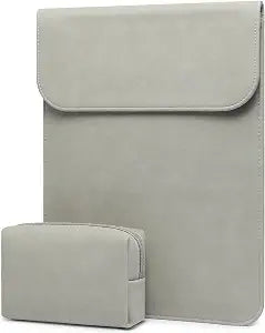 HYZUO 15 Inch Laptop Sleeve Case Bag for MacBook Air 15 M5, Light Gray