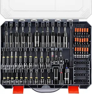 VEVOR 80-Piece Premium Magnetic Impact Nut Driver Set, Metric & SAE Sizes