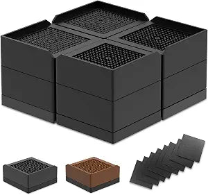 Bed Risers, Heavy Duty Furniture Risers, Adjustable Block Lifts to 1.5, 3 and 4.3 inches Desk for Bed, Sofa, Table, Couch, Chair, Refrigerator & Washing Machine Support up to 5000 Lbs