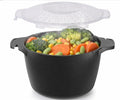 PamperÎµd ChÎµf Large Micro Cookware 2 Quart, Pampered Bowls Chef, Microwave Steamer for Vegetables, Cooker for Microwave - BPA Free, Dishwasher Safe