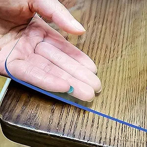 LovePads Clear Desk Mat 16x36 in, 1.5mm Thick Plastic Table Cover Protector