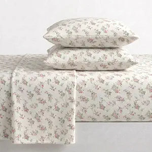 Laura Ashley - Twin Sheet Set with Fitted Sheet & Pillowcase