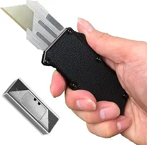 Caressolove Automatic Utility Knife, Quick Change Blade Box Cutter