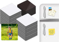 50 PCS Sublimation Magnet Blanks Metal Products Bulk Square 25 Metal Sublimation Blanks and 25 Magnets 3x3 inch Sublimation Fridge Magnet Aluminum Sign Blanks for Kitchen Office Decorative