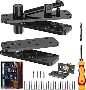 Hidden Door Pivot Hinge, 360 Rotation Heavy Duty Concealed Hinge