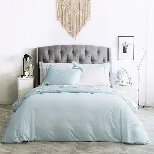 SUSYBAO Single Duvet Cover Twin 100% Cotton 2 Pcs Set