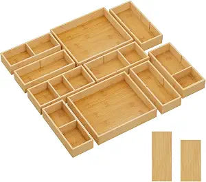 Lifewit Drawer Organizers 10 Pack(22 Grid) with 12 Inserts