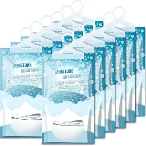 12 Pack Hanging Closet Dehumidifier Bags Moisture Absorbers for Cars