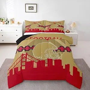 Erosebridal Football Comforter Set - Football Quilt Inner Fill, Down Queen