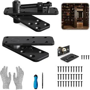 Easelife Hidden Door Pivot Hinge for Secret Door, Bookcase, Bookshelf Doors