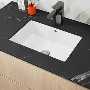 Undermount Bathroom Sink, Rectangular, 17" x 12"