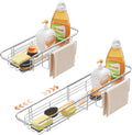 YUOROS Over The Sink Caddy, Expandable 304 Stainless Steel Kitchen Rack