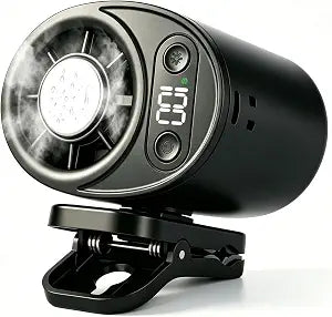 Car Clip on Air Conditioner Fan Portable Mini Personal Fan for Vehicle Umbrella Office Beach Shirt Camping Waist