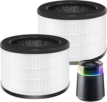 MSB5 Filter Replacement Compatible with Membrane Solutions MSB5 Air Purifiers, 3-in-1 Filter & Activated Carbon Filter for High-Efficient Filtration, 2 Pack