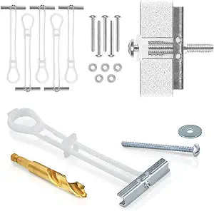 CondoMounts MSK8001 Steel Stud TV Mounting Kit | Metal Stud Anchors | TV Mount Metal Studs | Holds 200lbs on Steel Stud | Includes 6 Elephant Anchor (1/4) Set & 1-Pilot Head Titanium Drill Bit