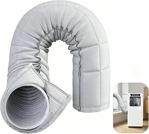 Air Conditioner Hose Insulation Cover, Portable Air Conditioner Hose Cover Wrap, Zipper Insulated AC Hose Sleeve for 5.1" & 5.9" Exhaust Hose