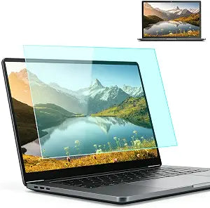 2-Pack 15.6 Inch 16:9 Anti Blue Light Screen Protector, Matte Anti Glare Film UV Blocking Protector Compatible with 15.6'' Hp Acer Asus Lenovo Dell Samsung Portable Monitor