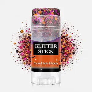 Halloween Body Glitter Stick,Face Hair Glitter for Kids Women,Makeup for Singer Concert Music Rave Festival Party Accessories for Cosplay & Halloween Night