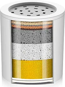 Cobbe 20 Stage Shower Filter Cartridge for Hard Water Showerhead Filters - 1 Pack Replaceable Cartridges - High Output Shower Water Filter for Chlorine and Harmful Substances Removal