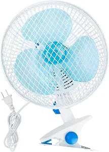 KOCASO 8-Inch Clip on Fan, 2 Speed Convertible Desk Fan w/3.94FT Cable Cord
