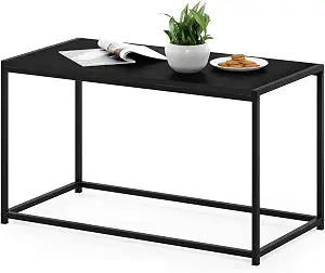 Furinno CAMNUS Metal Frame Modern Coffee Table, Americano