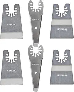 6PCS oscillating Tool Scraper Blades Universal fit Multitool Scraper Blades, Compatible with Dewalt Dremel Rockwell Makita Bosch Fein Multimaster Milwaukee Porter Cable Ridgid Ryobi