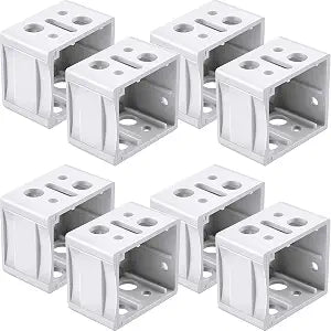 Jetec 8 Pcs 1 Inch Mini Blind Bracket Replacement Plastic Headrail Mounting