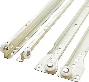 Franklin Brass Self-Closing 22' Drawer Slides Bottom Mount, 5-Pairs (10-Pieces) Cabinet, 50lb Capacity White Drawer Hardware D68822K-W-B