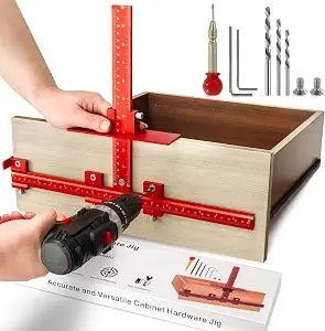 DOCXCDO Cabinet Handle Jig,Aluminum Cabinet Hardware Jig Tool for Handle