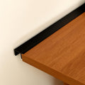Fullhawl Black Desk Wall Gap Filler PVC Plastic Cover Strip, 1 Pcs