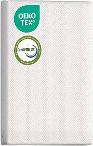 Pack and Play Mattress (38"x26"x1.25"), Portable Crib Mattress Pad for Pack N Play, Play Pen, Soft, Waterproof, Washable, Breathable Pad for Babies and Toddlers