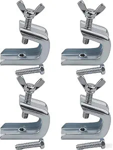 Fireplace Damper Clamp for Gas Logs, Flue Stop, 4 Piece