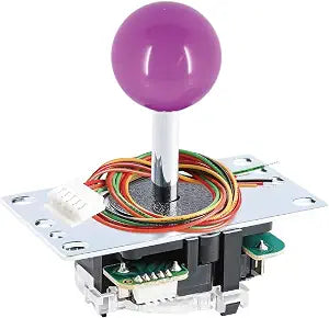 SANWA JLF-TP-8YT Arcade Joystick (Purple Ball Top) - Premium, High Precision, Responsive Controls, Multi-Platform Compatible - Ideal for Gaming Enthusiasts, for Arcade Jamma Game 4 & 8 Way Adjustable