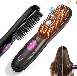 Go Brush Pro for Short Hair, 2026 Upgraded Cordless Hair Straightener